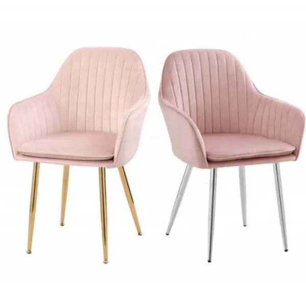 Ghế bàn ăn, cafe nệm nhung chân mạ vàng: SG - E01-1 - $hienthicat